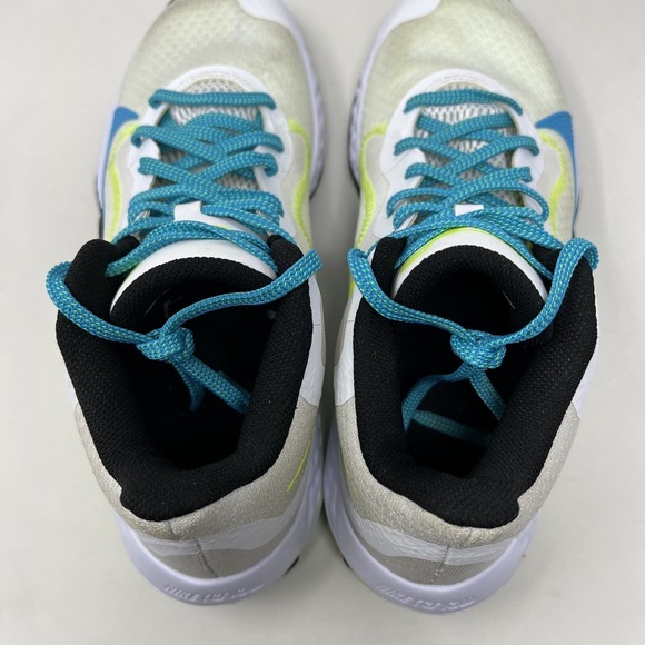 Nike Renew Elevate Sz 9.5 'White Volt Light Blue Fury' CK2669-102 - Picture 10 of 12